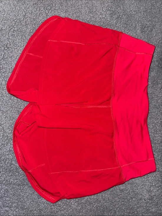 lululemon athletica Pants - lululemon athletica Red High-Waist Athletic Shorts
